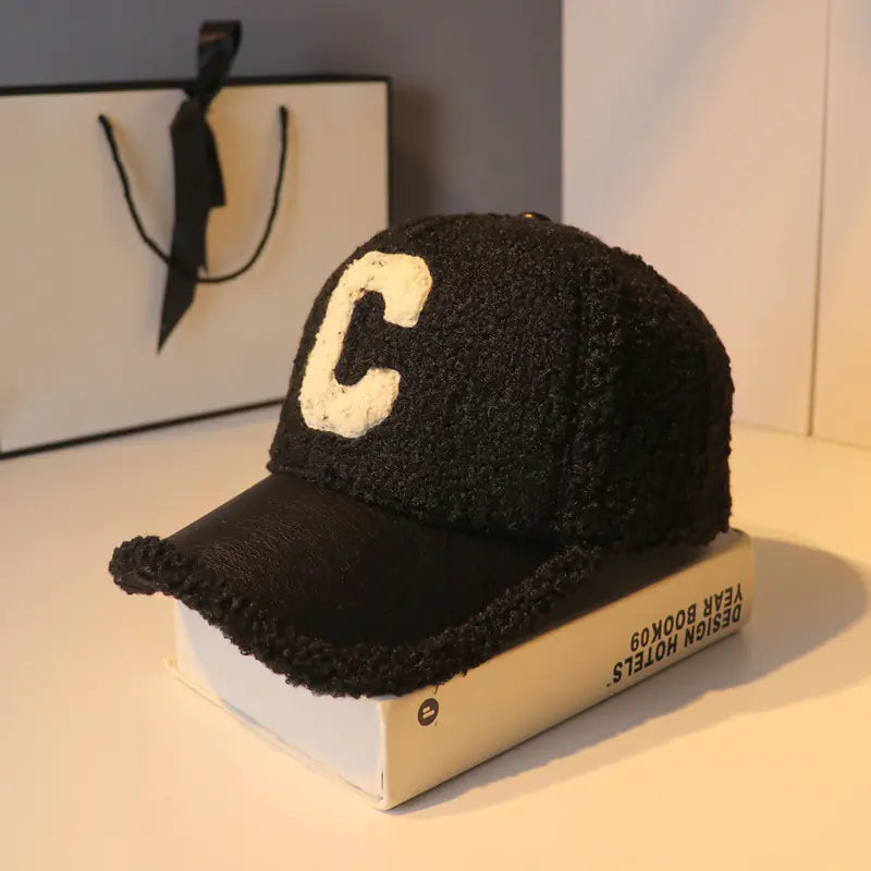 Korean Style Lamb Hair Hat for Women - Autumn/Winter
