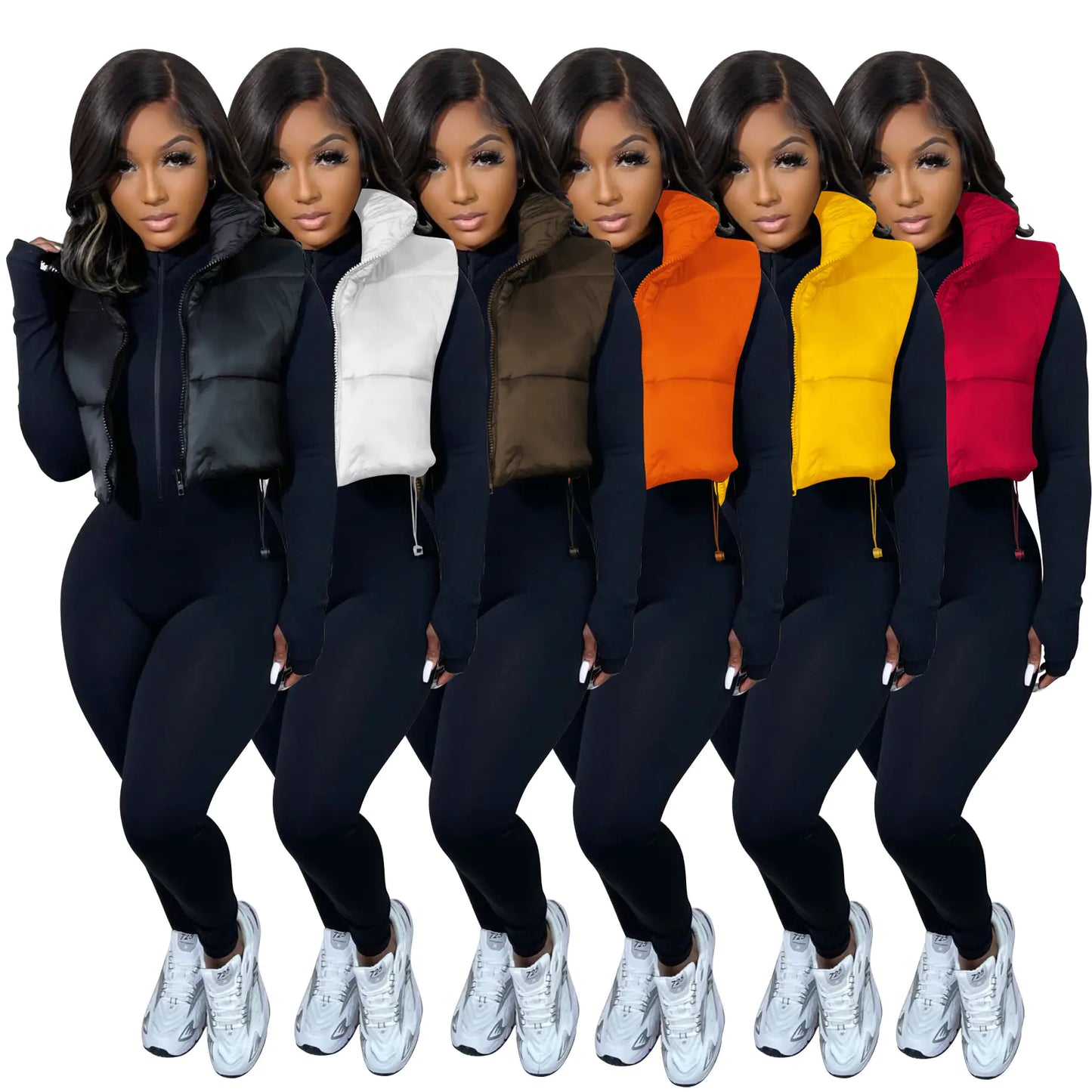 Cotton Sleeveless Vest for Women - Winter Top Coat