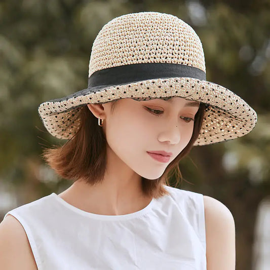 Women's Straw Hat - Japanese Style Sun Protection Hat