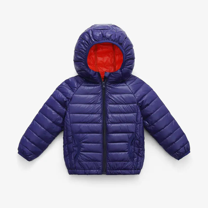 Kids Lightweight Warm Colorblock Down Jacket