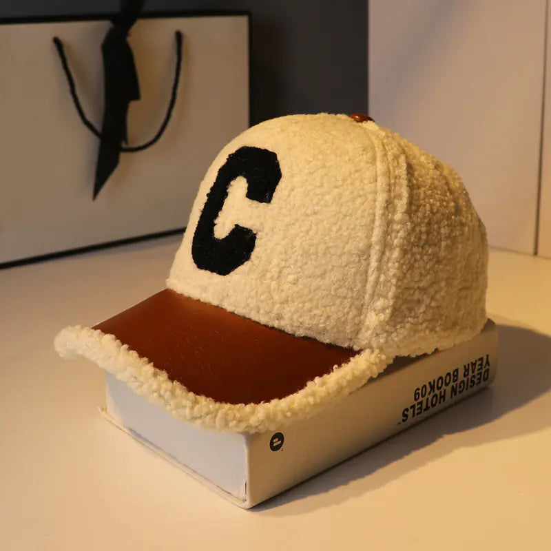 Korean Style Lamb Hair Hat for Women - Autumn/Winter